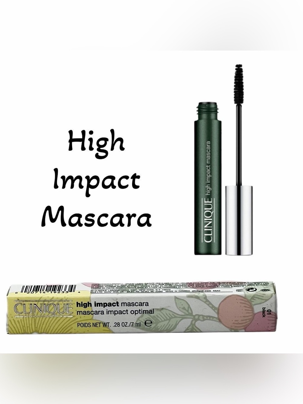 🍒3/$30 NIB Clinique High Impact Mascara ▪️ Black ▪️ Full Size